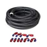 10/16/20FT 10AN CPE Fuel line Hose Braided Nylon Stainless Steel Oil Gas - Billede 46