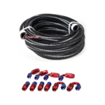 10/16/20FT 10AN CPE Fuel line Hose Braided Nylon Stainless Steel Oil Gas - Billede 34