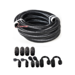 10/16/20FT 10AN CPE Fuel line Hose Braided Nylon Stainless Steel Oil Gas - Billede 36