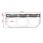 Mechanical 2'' 52mm Chrome Triple Gauge Set Water Temp Oil Pressure AMP Meter - Ảnh 5