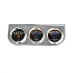 Mechanical 2'' 52mm Chrome Triple Gauge Set Water Temp Oil Pressure AMP Meter - Ảnh 8