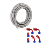 10/16/20FT 10AN CPE Fuel line Hose Braided Nylon Stainless Steel Oil Gas - Billede 19