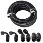 10/16/20FT 10AN CPE Fuel line Hose Braided Nylon Stainless Steel Oil Gas - Billede 13