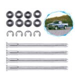 GSTP Door Hinge Pins and Bushing Kit 4 Sets For 1988-2002 Chevy GMC Fullsize Truck US - Billede 2