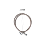 ⁦Turbo Oil Feed Line 48" Steel Braided 4AN 90 Degree Straight Hose⁩ - الصورة ⁦10⁩