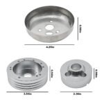 GSTP 5 & 6 Hole Steering Wheel Polished Hub Adapter for Flaming River,Ididit,GM,Chevy - Billede 3