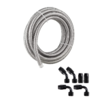 10/16/20FT 10AN CPE Fuel line Hose Braided Nylon Stainless Steel Oil Gas - Billede 21