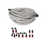 10/16/20FT 10AN CPE Fuel line Hose Braided Nylon Stainless Steel Oil Gas - Billede 29