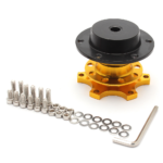 Universal Sports Steering Wheel Quick Release Snap Off Boss Kit Hub Adapter Red - Сурет 9