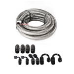 10/16/20FT 10AN CPE Fuel line Hose Braided Nylon Stainless Steel Oil Gas - Billede 16
