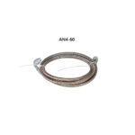 ⁦Turbo Oil Feed Line 48" Steel Braided 4AN 90 Degree Straight Hose⁩ - الصورة ⁦12⁩