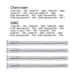 GSTP Door Hinge Pins and Bushing Kit 4 Sets For 1988-2002 Chevy GMC Fullsize Truck US - Billede 10