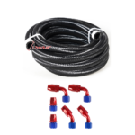 10/16/20FT 10AN CPE Fuel line Hose Braided Nylon Stainless Steel Oil Gas - Billede 31