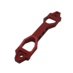 190mm Red Aluminum Alloy Car Battery Tie Down Bracket - Billede 15