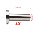 Universal 3.5" to 4.5" Round Steel Removable Catback Exhaust System Muffler Tip Silencer - Billede 11