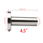 Universal 3.5" to 4.5" Round Steel Removable Catback Exhaust System Muffler Tip Silencer - Billede 13