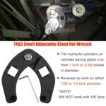Adjustable Gland Nut Wrench 1266 +7463 Spanner Tool Set for Hydraulic Cylinder - Сурет 7