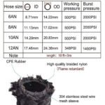 Universal 10AN Baffled Oil Catch Can Breather Can with Drain Valve 750ML Bundle and 10AN 5/8'' Fuel Line Fitting Kit Nylon Braided CPE Oil Hose - Ảnh 4