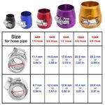 Hex Hose Finisher Clamp for Fuel/Oil/Gas/Air and Water End Cover Fitting 4/6/8/10/12AN - Сурет 3