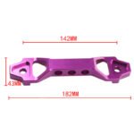 190mm Red Aluminum Alloy Car Battery Tie Down Bracket - Billede 5