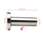 Universal 3.5" to 4.5" Round Steel Removable Catback Exhaust System Muffler Tip Silencer - Billede 12