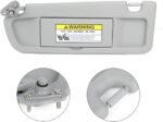 Left Driver & Right Passenger Side Sun Visor for Honda Civic 2006-2011 Light Gray 83280-SNA-A01ZC - Billede 3