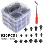 801Pcs/750Pcs/ 1000Pcs Car Retainer Auto Fasteners Push Trim Plastic Clips Pin Rivet Bumper Kit - 圖片 20
