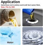 Black Fuel Hose Oil Gas Line AN4-AN6-AN8-AN10-AN12 Nylon/Stainless Steel Braided — изображение 8