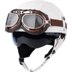 Retro German Motorcycle Half Helmet DOT Certified - I06 — изображение 19
