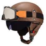 Retro German Motorcycle Half Helmet DOT Certified - I06 — изображение 9