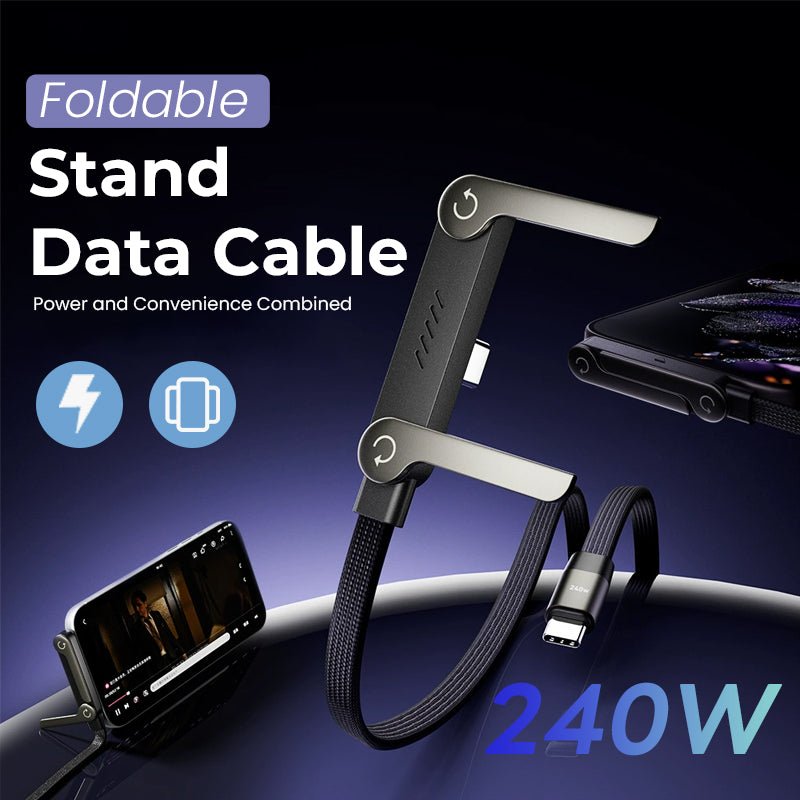 1_529ef645-b7a1-43f6-b413-d71a84662905.jpg 🔥Last Day 60% OFF - ⚡2-in-1 Invisible Holder Charger Cable – 240W Fast Charging Cord with Built-In Phone Stand - 圖片 1