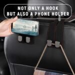 🔥LAST DAY SALE 50% OFF - 🚗Car Seat Back Alcantara Storage Hook - 💥Double Hook Holder for Convenient Storage – Vaizdas 3