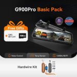 WOLFBOX G900Pro 12MP WiFi Touch Screen Rear View Mirror Dash Cam Smart Mirror RHD — изображение 10