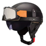 Retro German Motorcycle Half Helmet DOT Certified - I06 — изображение 13