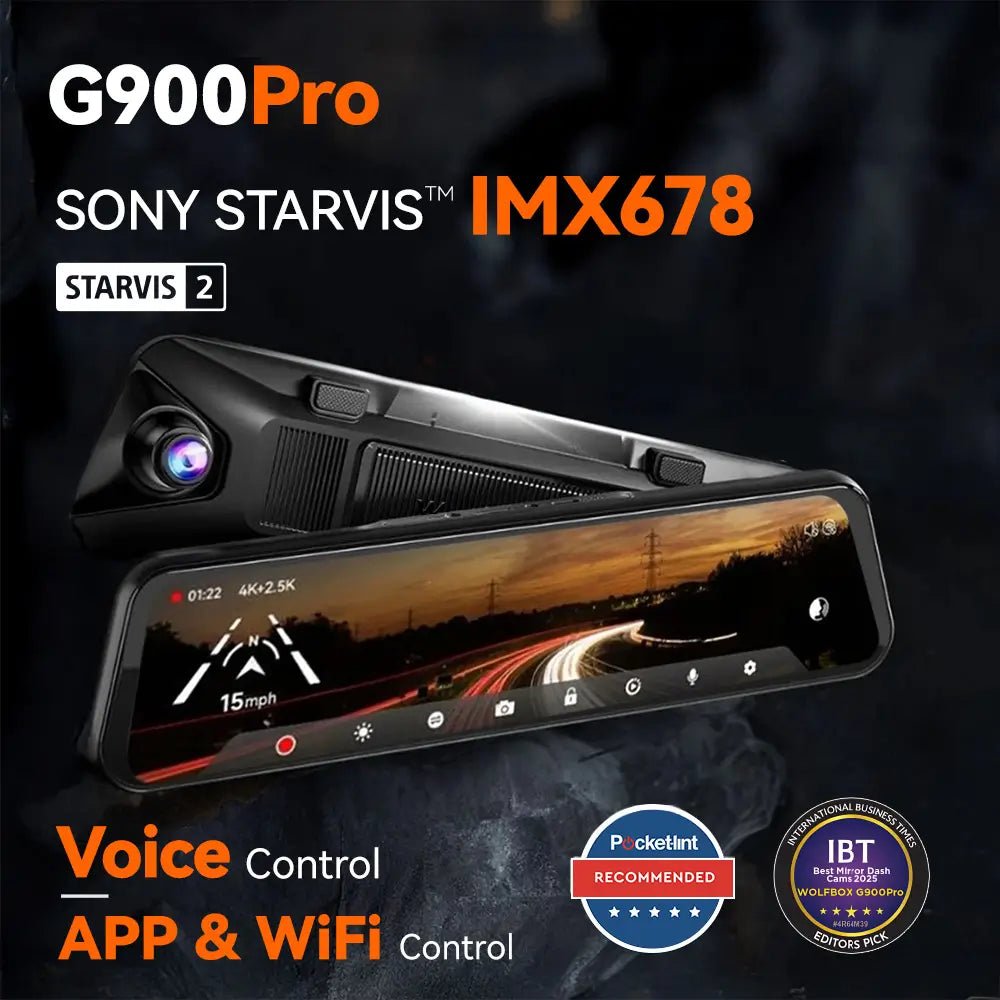 3_2.jpg WOLFBOX G900Pro 12MP WiFi Touch Screen Rear View Mirror Dash Cam Smart Mirror RHD — изображение 1