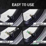 3-Color Tire Pressure Alert Caps - Сурет 6