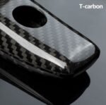 ⁦T-carbon Real Carbon Fiber Key Fob Cover Compatible with Mercedes Benz.⁩ - الصورة ⁦3⁩