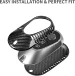 ⁦T-carbon Real Carbon Fiber Key Fob Cover Compatible with Mercedes Benz⁩ - الصورة ⁦3⁩