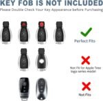 ⁦T-carbon Real Carbon Fiber Key Fob Cover Compatible with Mercedes Benz⁩ - الصورة ⁦3⁩