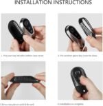 ⁦T-carbon Real Carbon Fiber Key Fob Cover Compatible with Mercedes Benz⁩ - الصورة ⁦4⁩