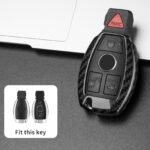 T-carbon Carbon Fiber Key Fob Cover Fits for Benz A B C E S G M V Class - Ảnh 8