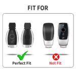 T-carbon Carbon Fiber Key Fob Cover Fits for Benz A B C E S G M V Class - Ảnh 10