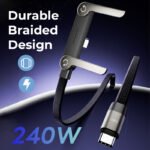🔥Last Day 60% OFF - ⚡2-in-1 Invisible Holder Charger Cable – 240W Fast Charging Cord with Built-In Phone Stand - 圖片 8