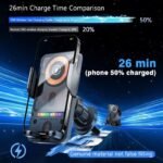 ⁦New Wireless Fast Charging Car Mount (2026)⁩ - الصورة ⁦4⁩