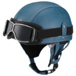 Retro German Motorcycle Half Helmet DOT Certified - I06 — изображение 24