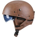 Retro German Motorcycle Half Helmet DOT Certified - I06 — изображение 7