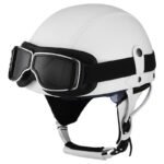 Retro German Motorcycle Half Helmet DOT Certified - I06 — изображение 20