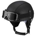 Retro German Motorcycle Half Helmet DOT Certified - I06 — изображение 12