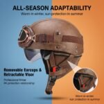 Retro German Motorcycle Half Helmet DOT Certified - I06 — изображение 5