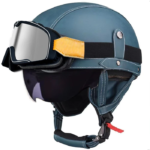 Retro German Motorcycle Half Helmet DOT Certified - I06 — изображение 25